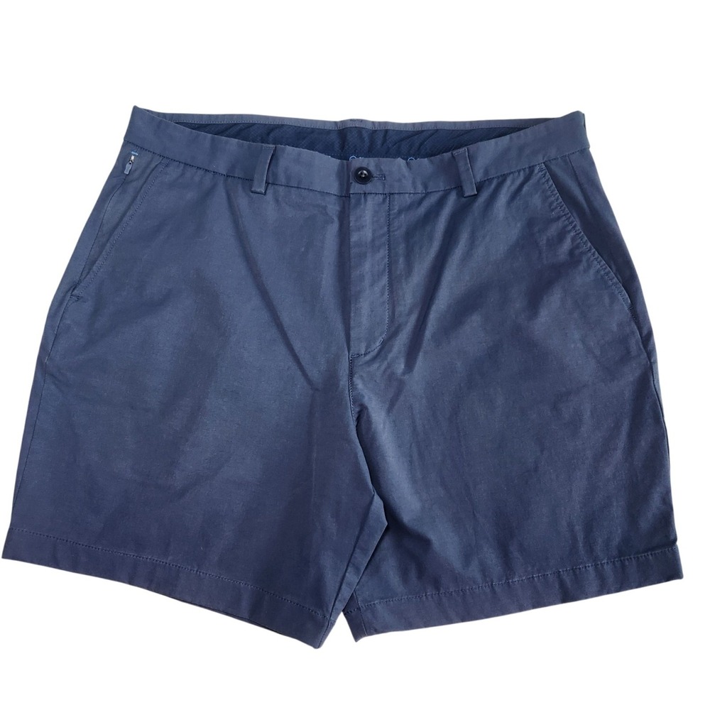 VINEYARD VINES OTG Golf Shorts Mens 35 Blue On-The-Go Chino Performance Stretch